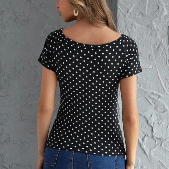 2 polka dotted shirts - Picture 2 of 6